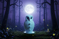 Snowy White Owl Jewelry Box