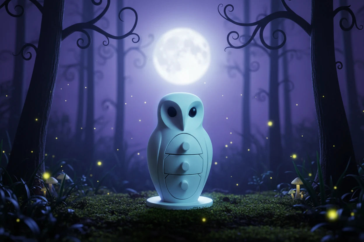 Snowy White Owl Jewelry Box